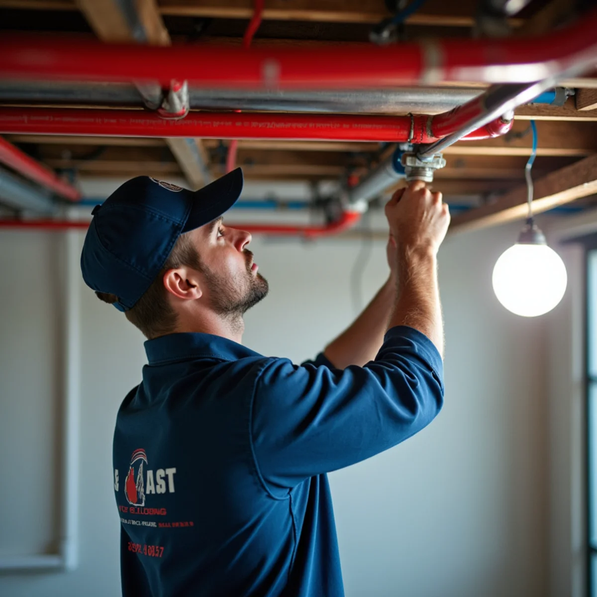 New PEX repiping installed in a Parker Colorado home replacing old galvanized pipe