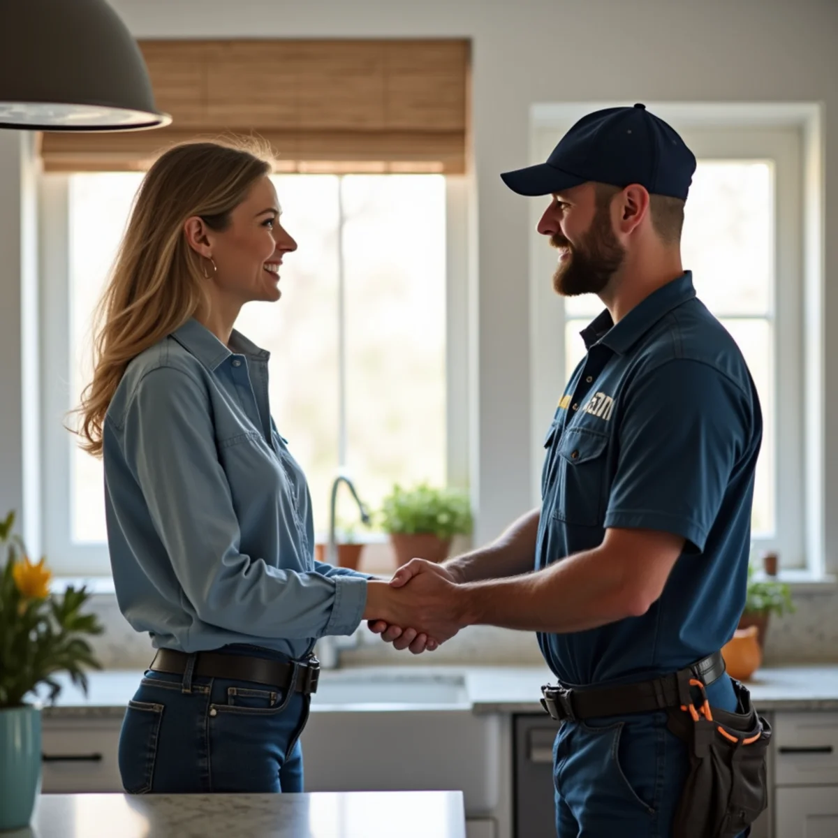Satisfied Parker, CO homeowner after a plumbing repair