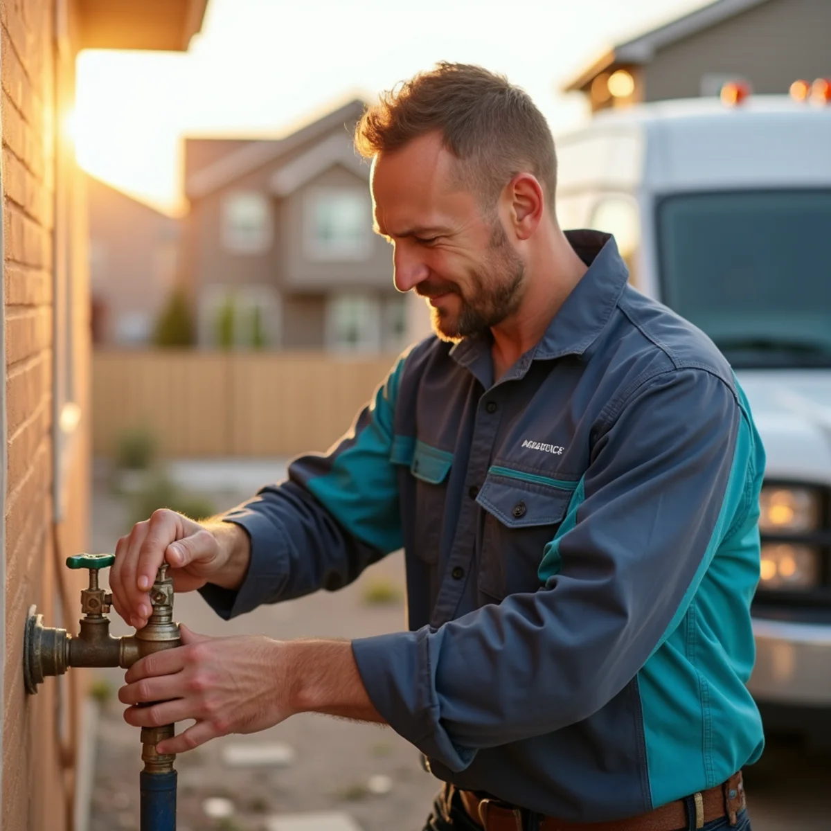 Licensed plumber servicing a home in Castle Rock, CO