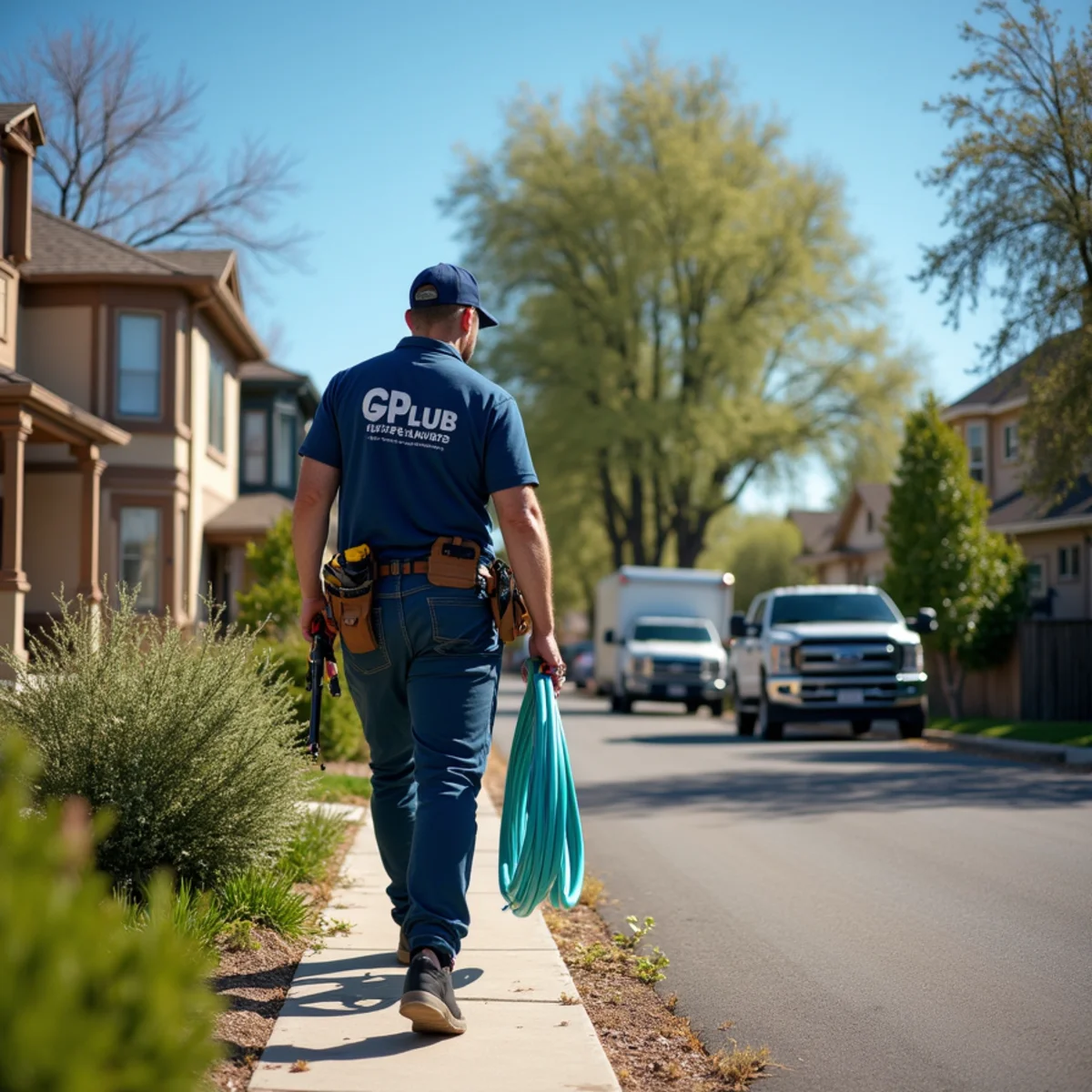 Licensed plumber servicing a home in Englewood, CO