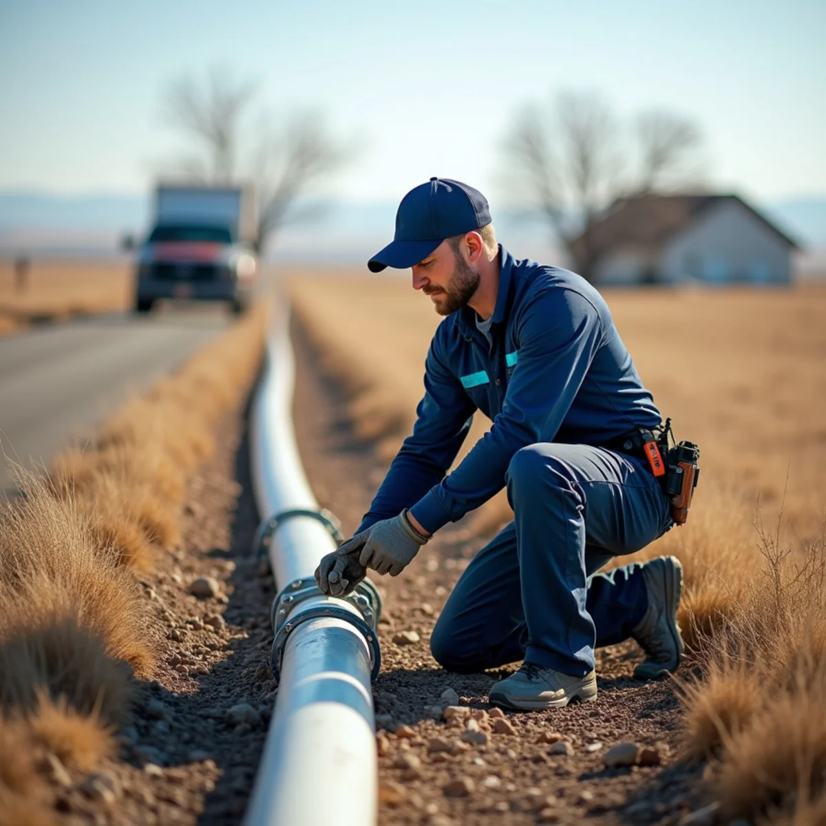 Licensed plumber servicing a home in Franktown, CO