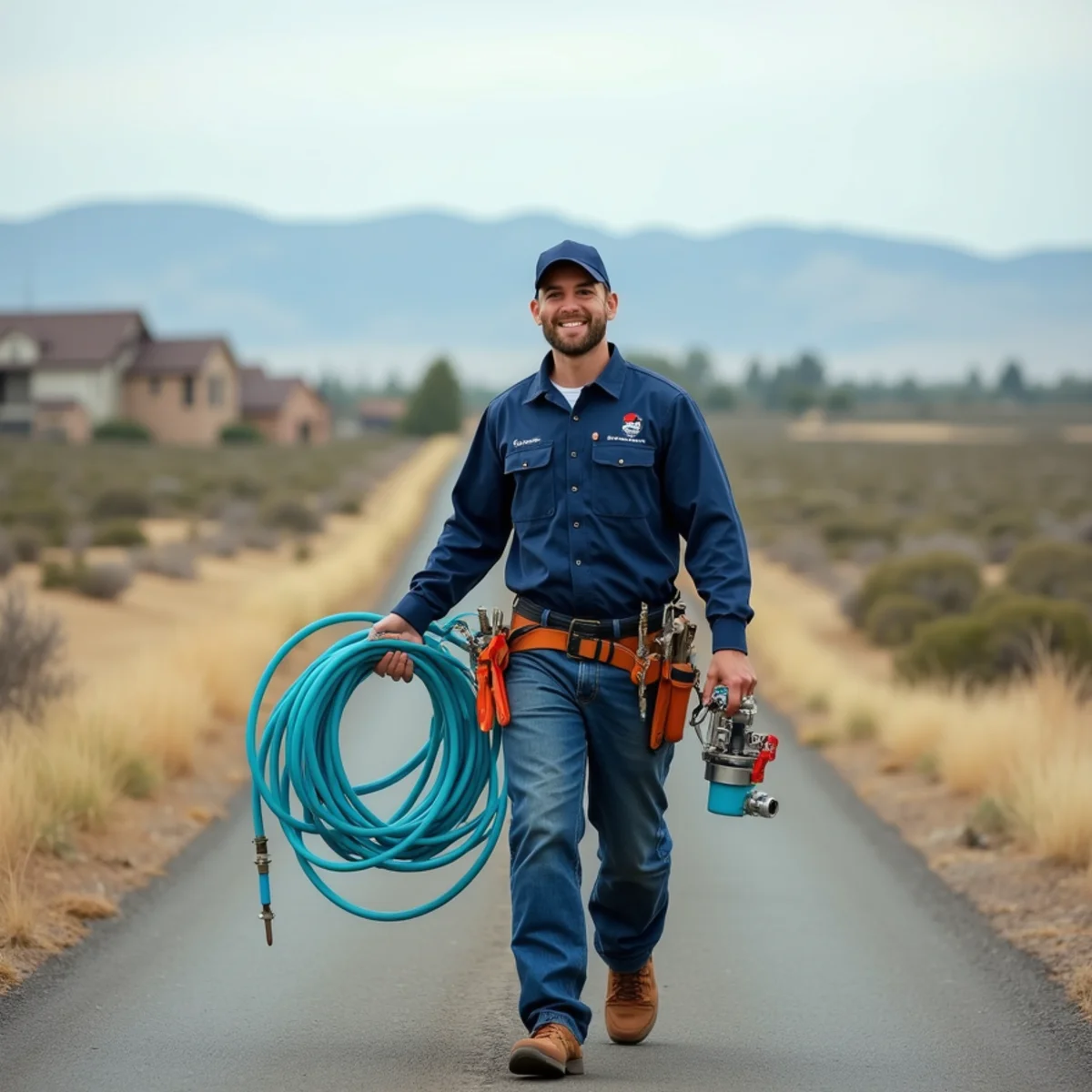 Licensed plumber servicing a home in Highlands Ranch, CO