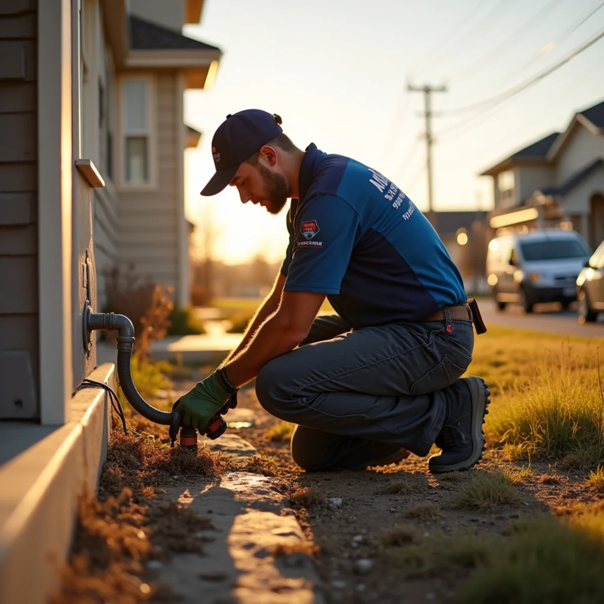 Licensed plumber servicing a home in Longmont, CO